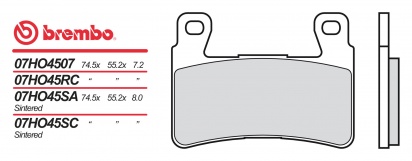 Brzdové destičky Brembo MOTO