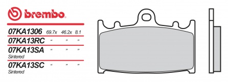 Brzdové destičky Brembo MOTO