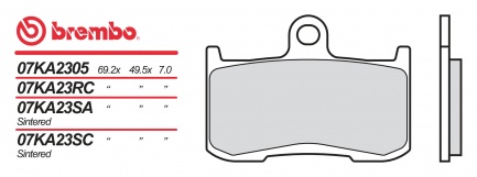 Brzdové destičky Brembo MOTO