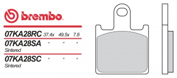 Brzdové destičky Brembo MOTO