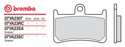 Brzdové destičky Brembo MOTO