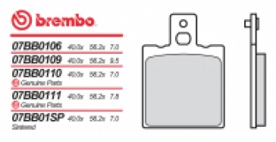 Brzdové destičky Brembo MOTO