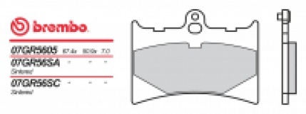 Brzdové destičky Brembo MOTO